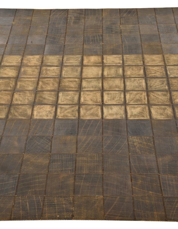 Detail image of  5' x 8' 4 Cowhide Leather Rug