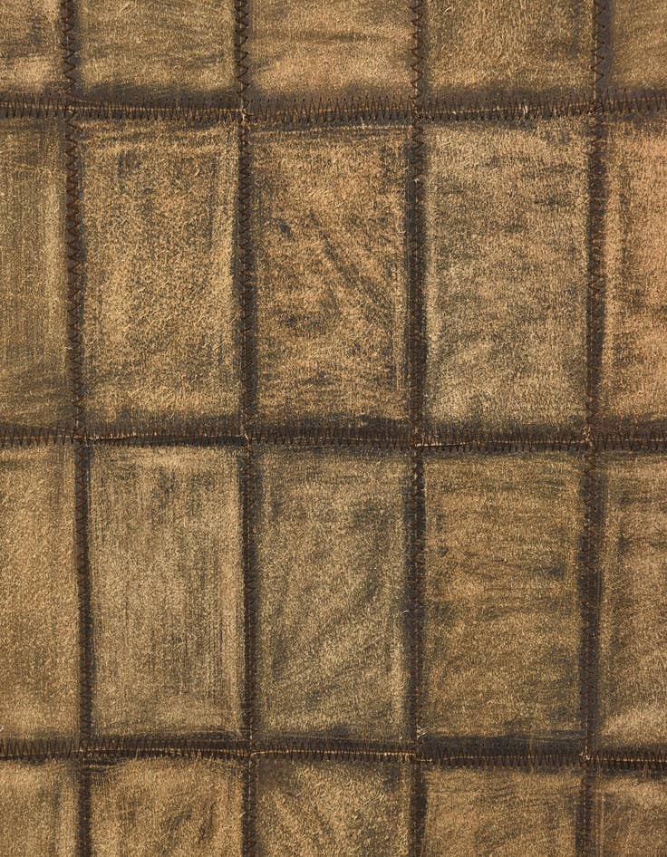 Detail image of  5' x 8' 4 Cowhide Leather Rug