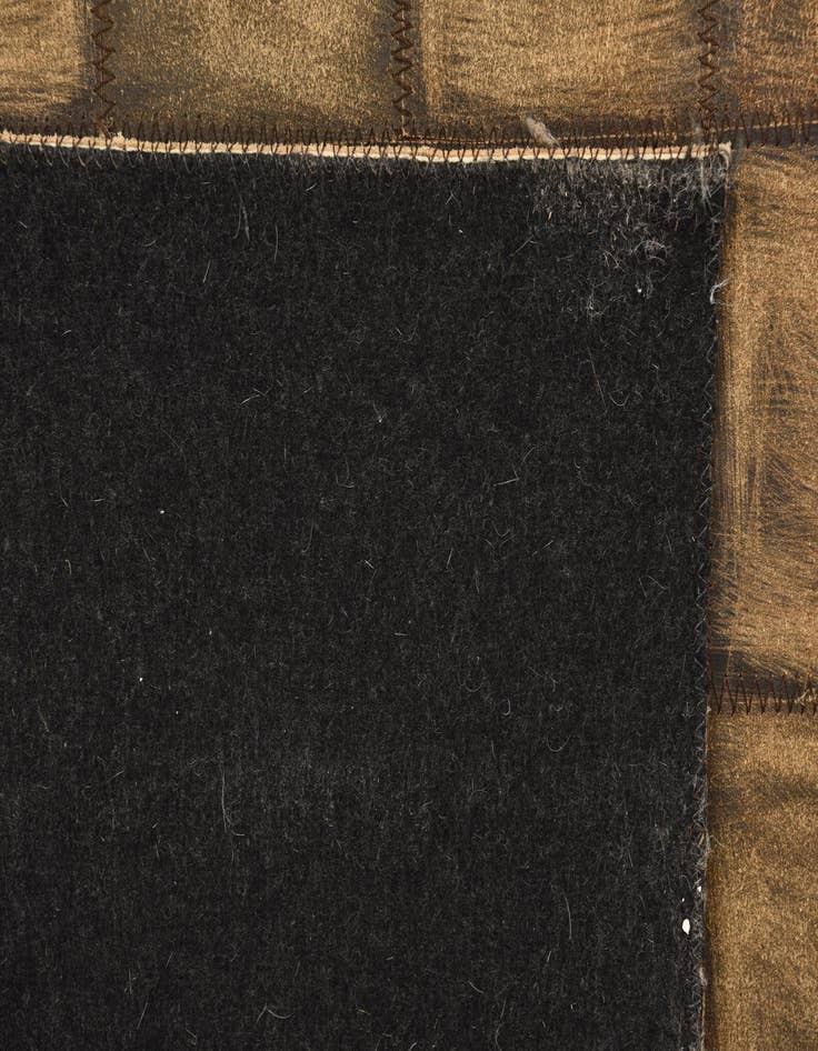 Detail image of  5' x 8' 4 Cowhide Leather Rug