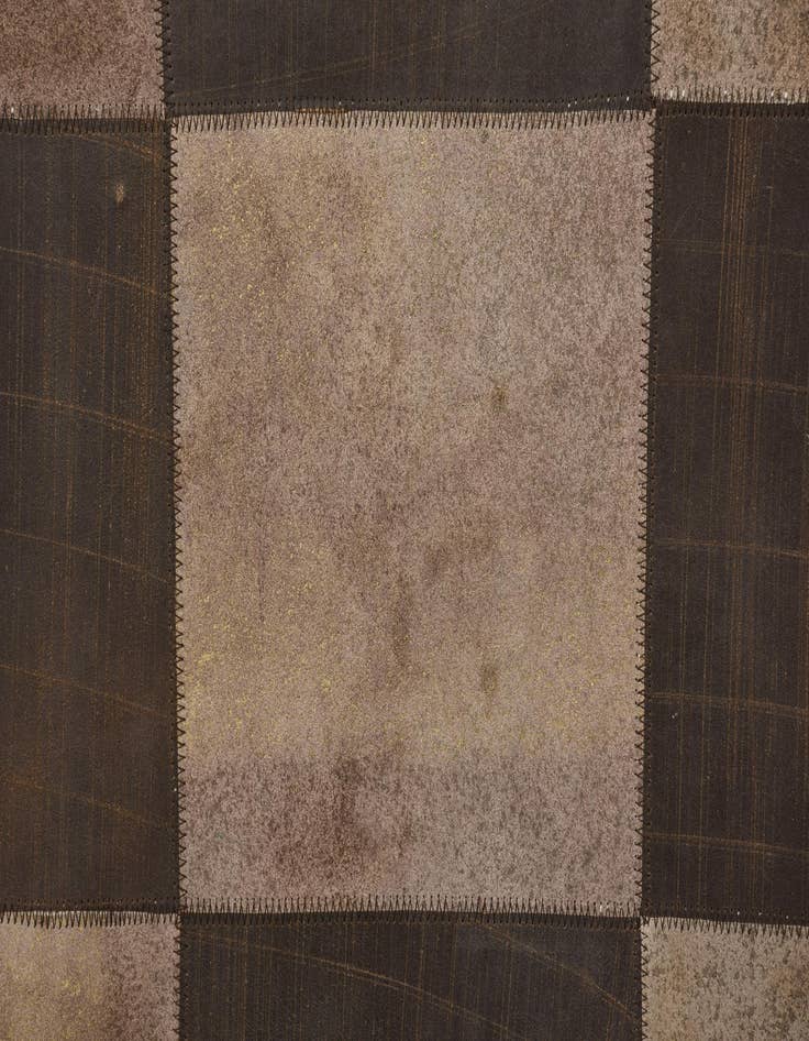 Detail image of  2' 1 x 3' 1 Cowhide Leather Rug