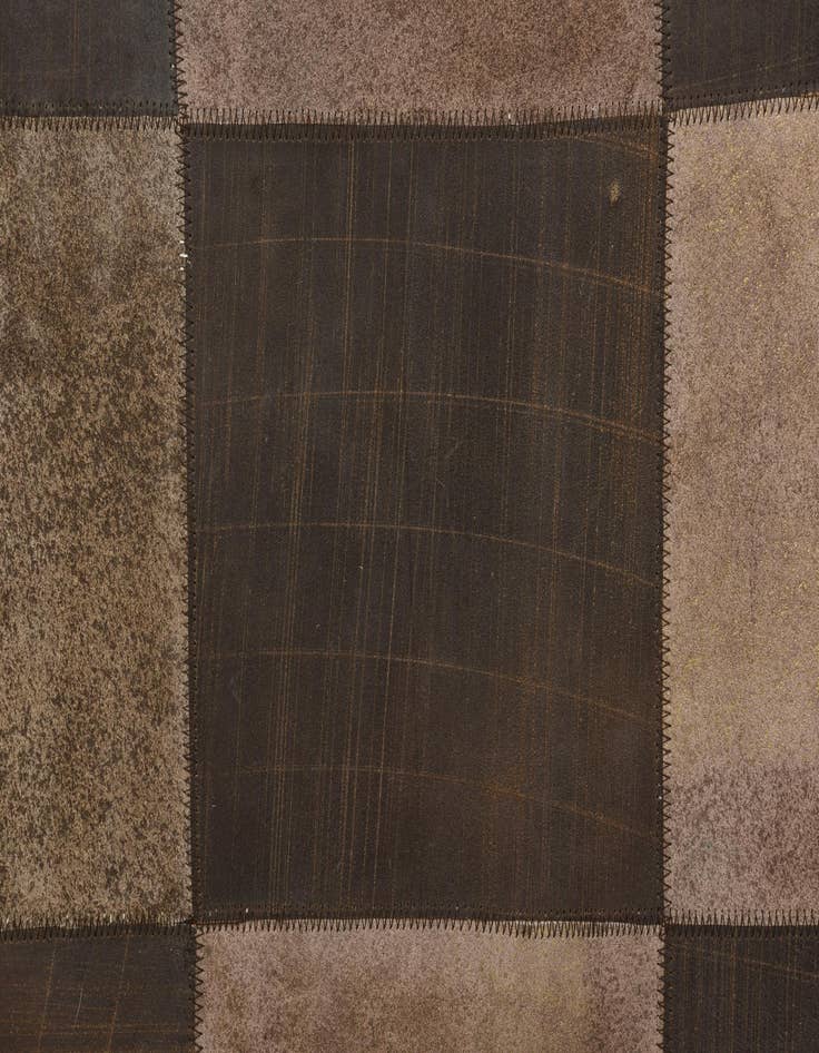 Detail image of  2' 1 x 3' 1 Cowhide Leather Rug