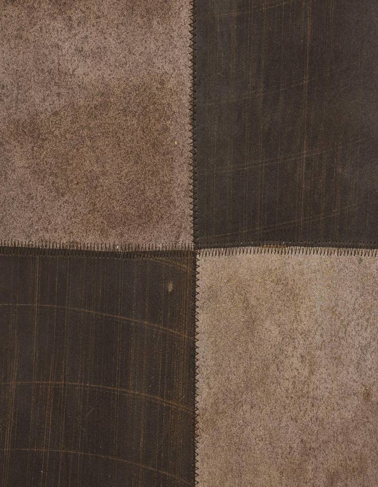 Detail image of  2' 1 x 3' 1 Cowhide Leather Rug