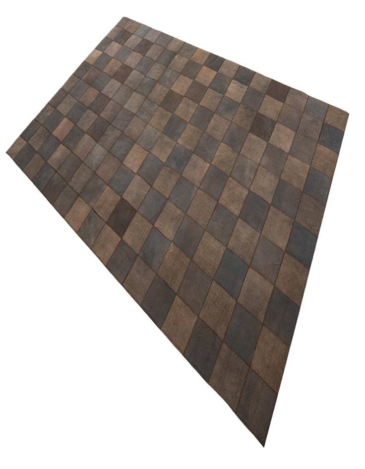 Detail image of  5' x 7' 10 Cowhide Leather Rug