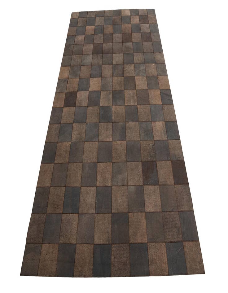 Detail image of  5' x 7' 10 Cowhide Leather Rug