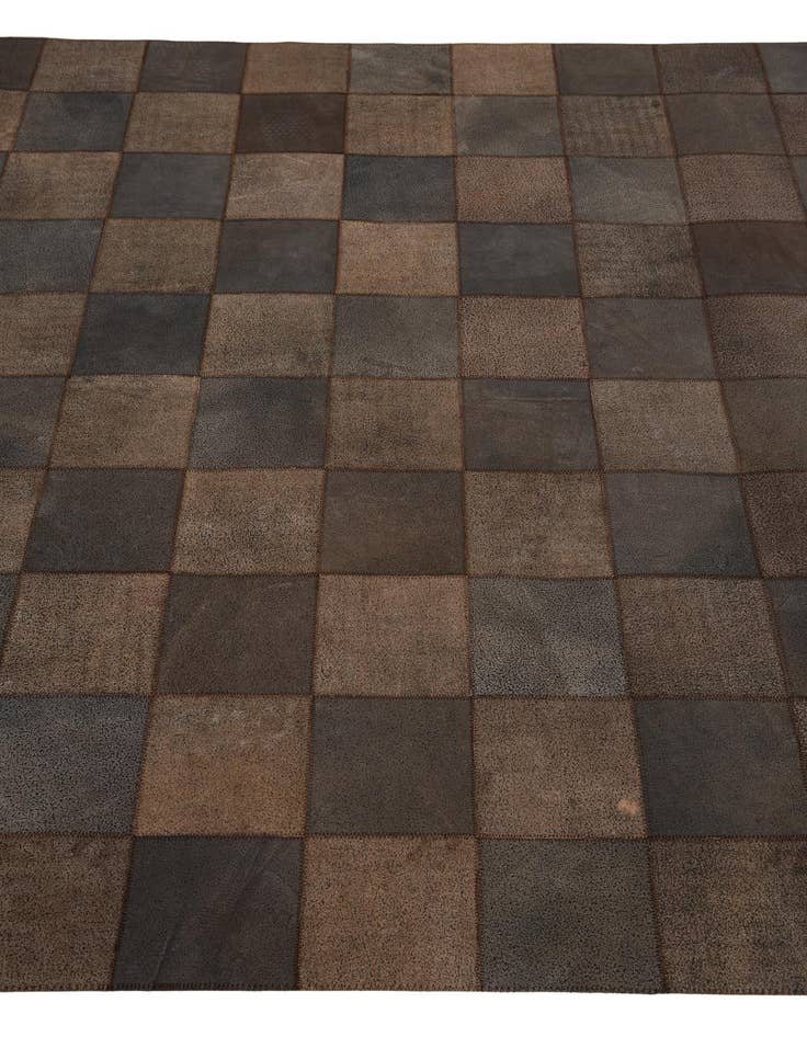 Detail image of  5' x 7' 10 Cowhide Leather Rug