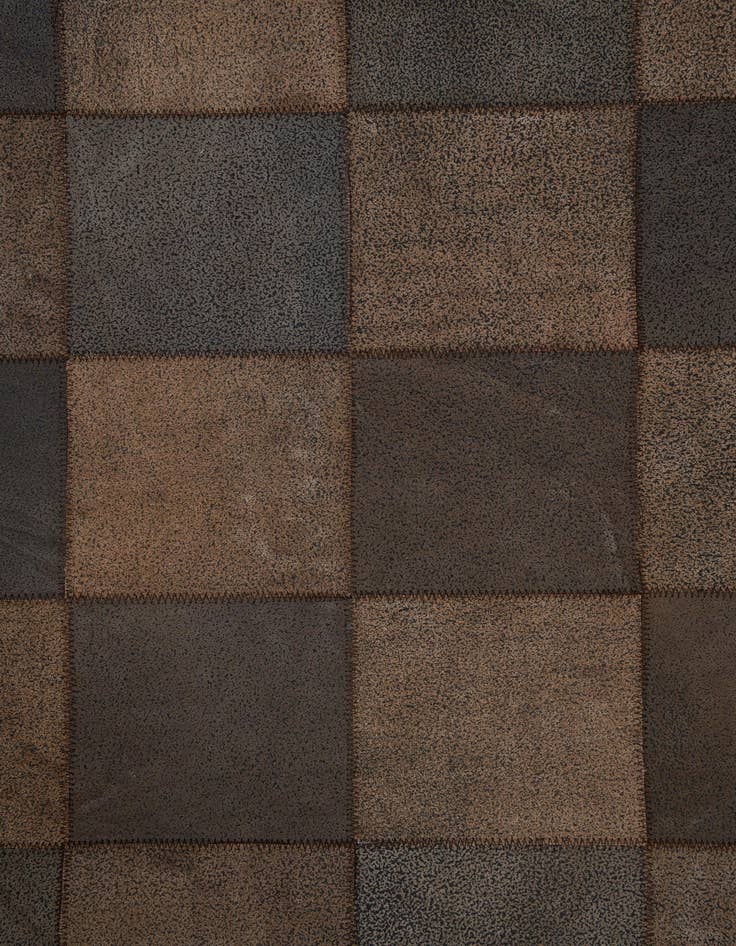 Detail image of  5' x 7' 10 Cowhide Leather Rug