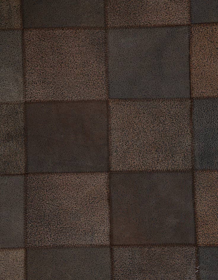 Detail image of  5' x 7' 10 Cowhide Leather Rug