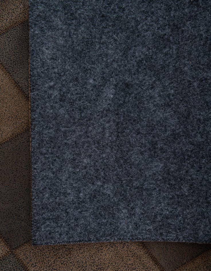 Detail image of  5' x 7' 10 Cowhide Leather Rug