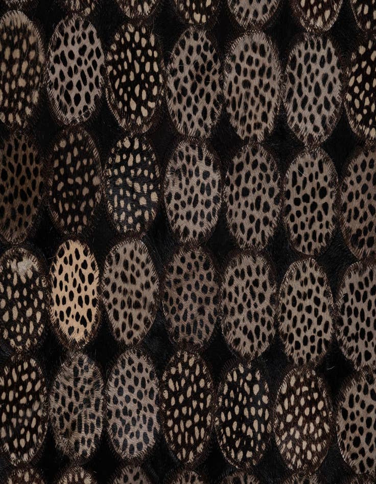 Detail image of  5' 1 x 7' 10 Cowhide Leather Rug