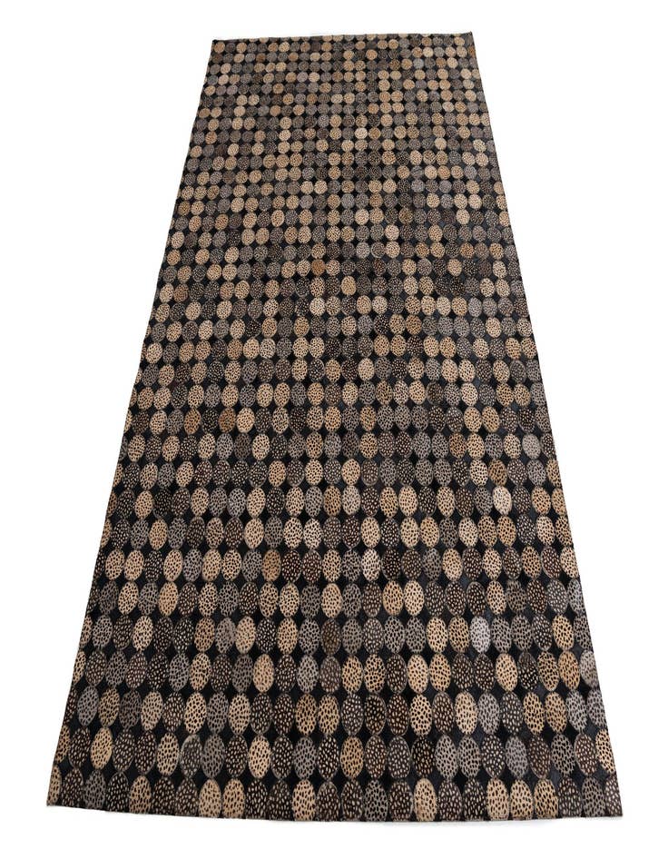 Detail image of  5' 2 x 7' 8 Cowhide Leather Rug