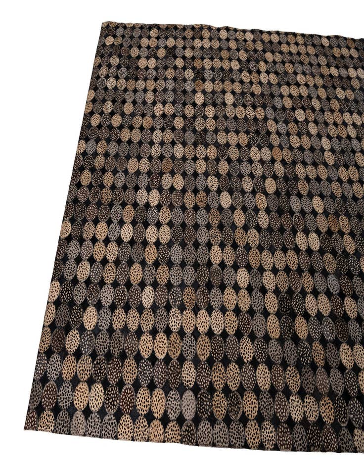 Detail image of  5' 2 x 7' 8 Cowhide Leather Rug