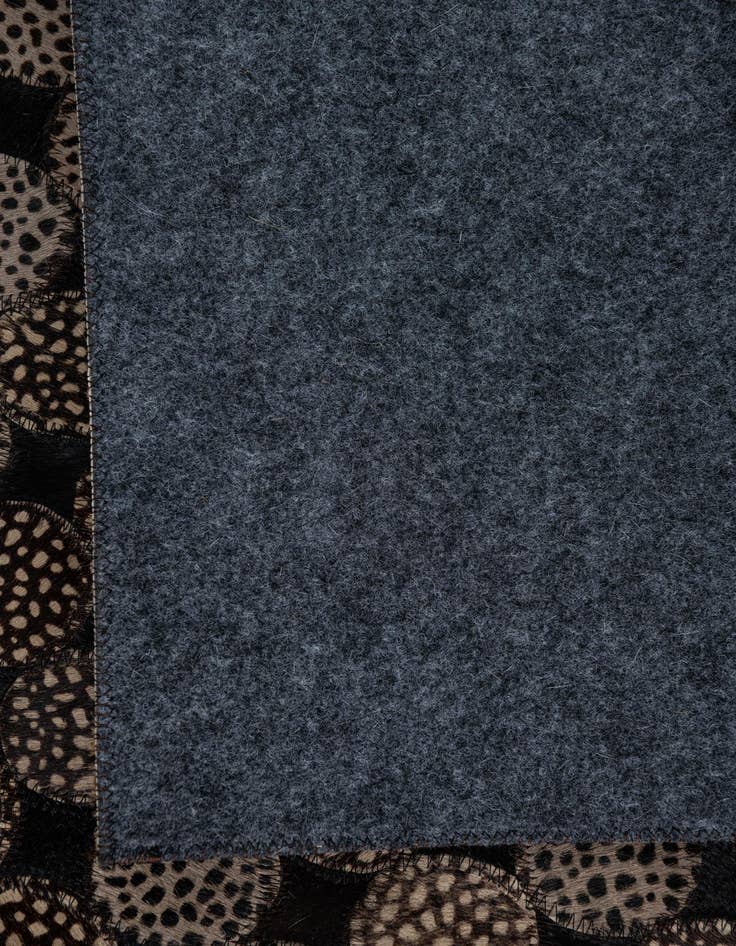 Detail image of  5' 1 x 8' 1 Cowhide Leather Rug