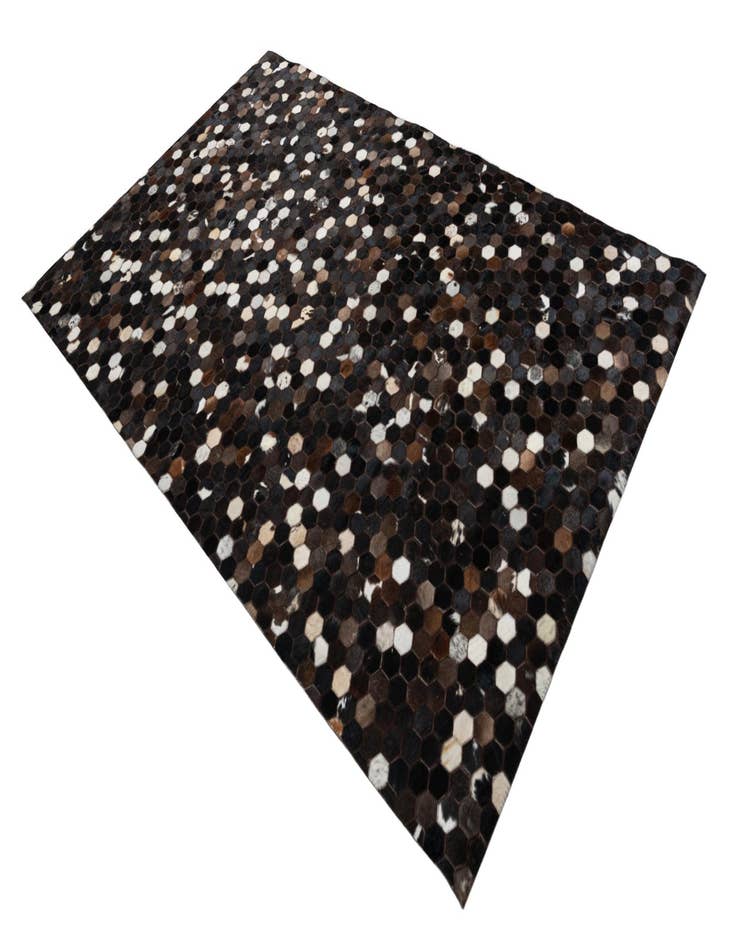 Detail image of  5' x 7' 10 Cowhide Leather Rug
