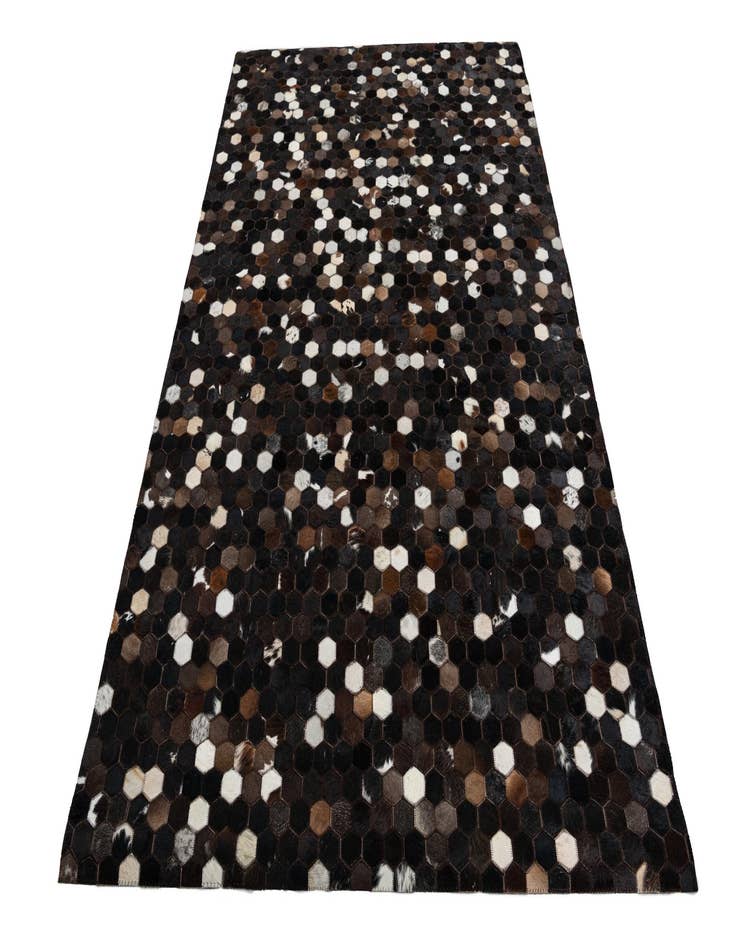 Detail image of  5' x 7' 10 Cowhide Leather Rug