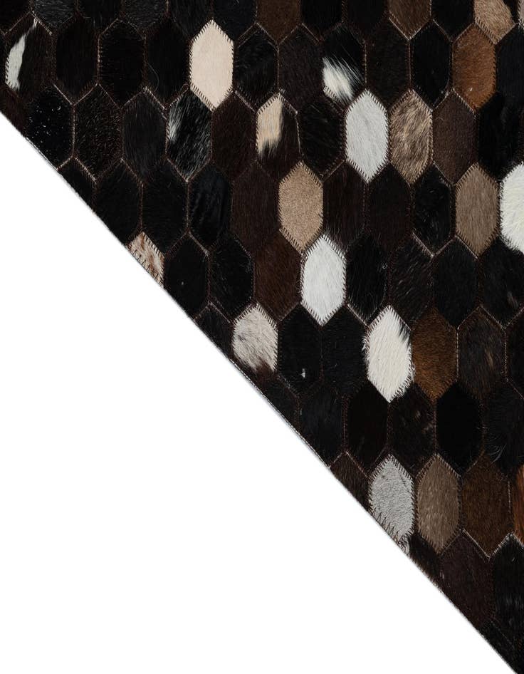 Detail image of  5' x 7' 10 Cowhide Leather Rug