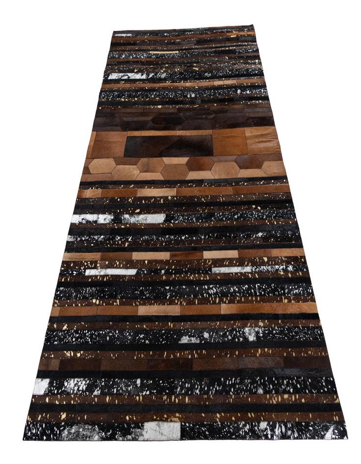 Detail image of  5' 1 x 7' 10 Cowhide Leather Rug