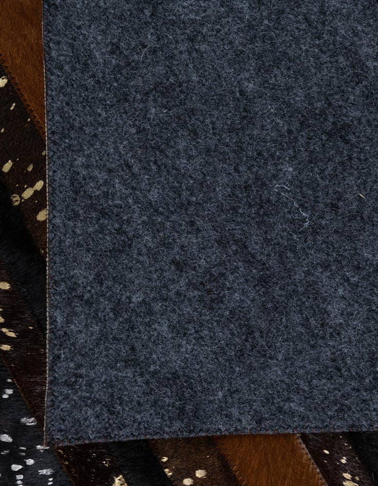 Detail image of  5' 1 x 7' 10 Cowhide Leather Rug