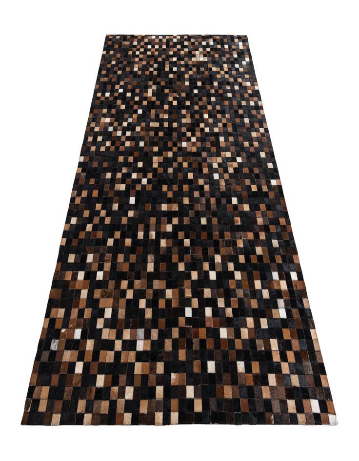 Detail image of  5' 1 x 7' 10 Cowhide Leather Rug
