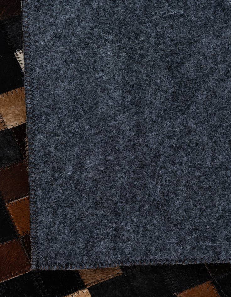 Detail image of  5' 1 x 7' 10 Cowhide Leather Rug