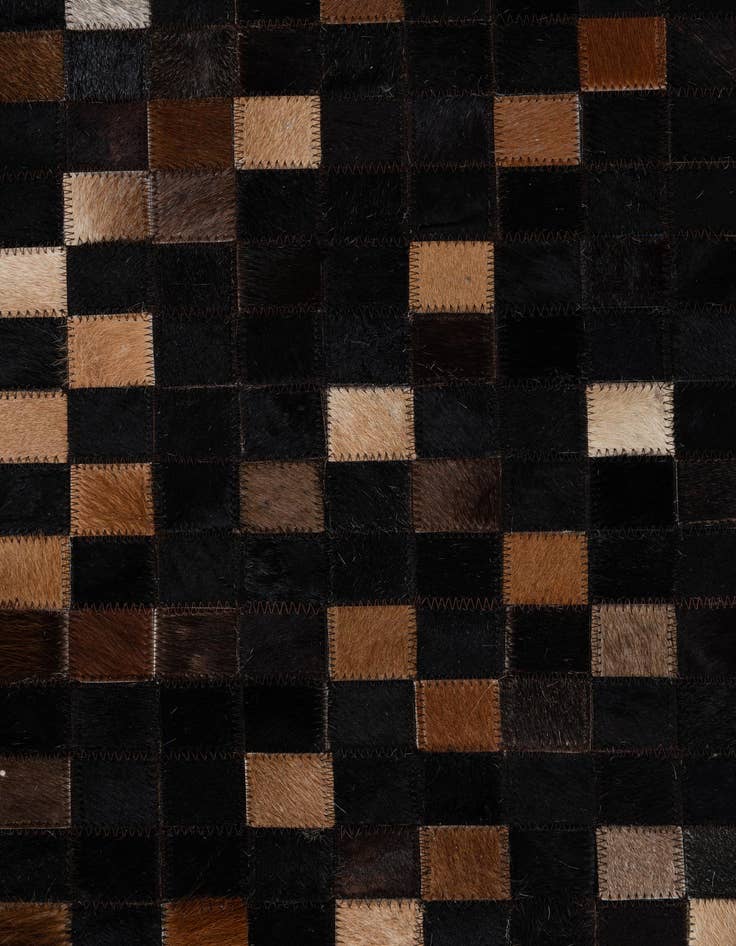Detail image of  5' 1 x 8' Cowhide Leather Rug
