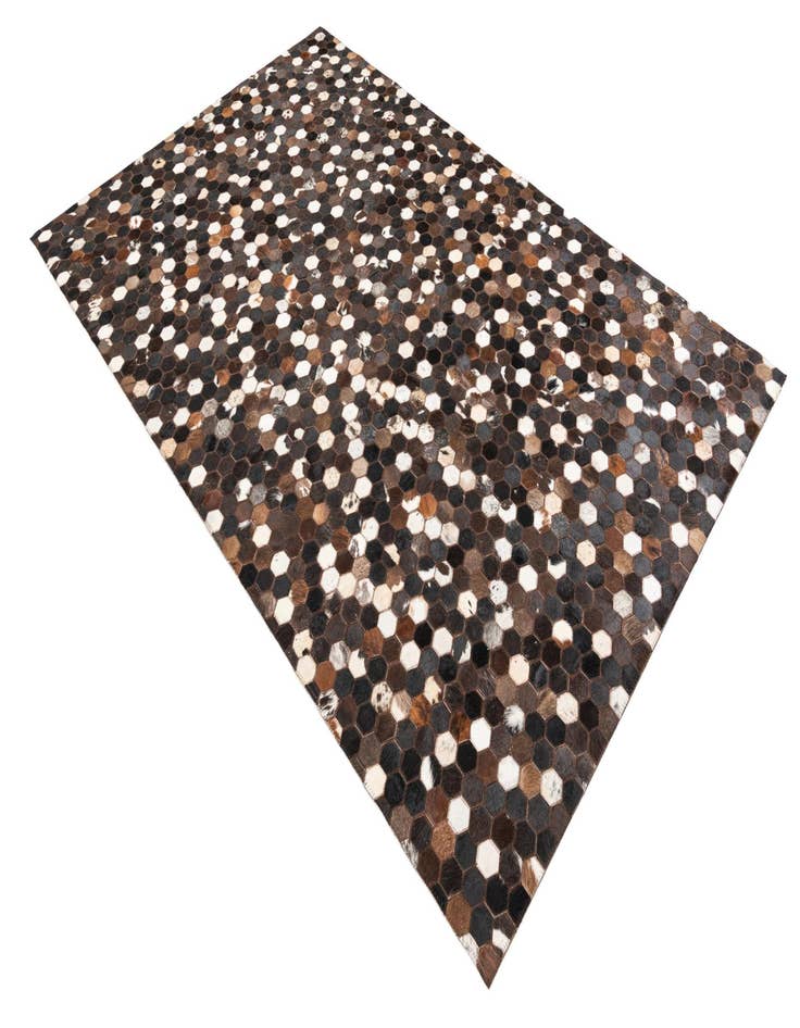 Detail image of  5' 1 x 8' Cowhide Leather Rug