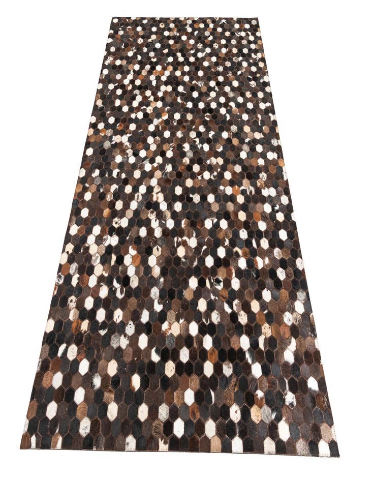 Detail image of  5' 1 x 8' Cowhide Leather Rug