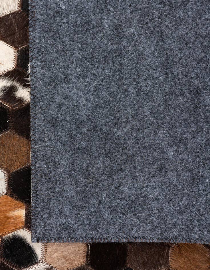 Detail image of  5' 1 x 8' Cowhide Leather Rug