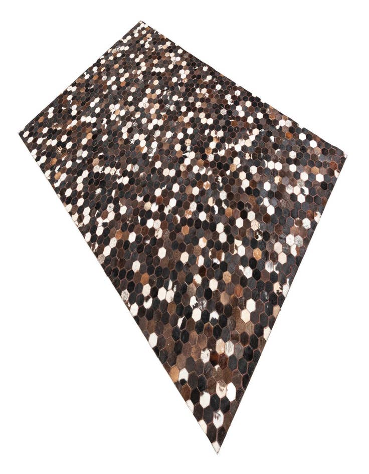 Detail image of  5' x 7' 9 Cowhide Leather Rug