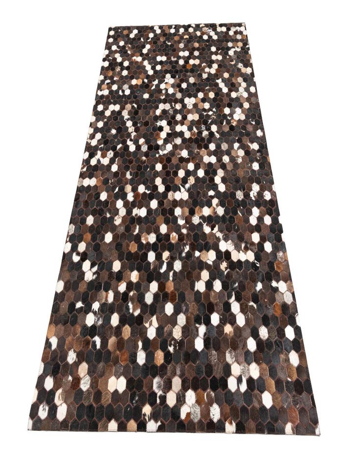 Detail image of  5' x 7' 9 Cowhide Leather Rug