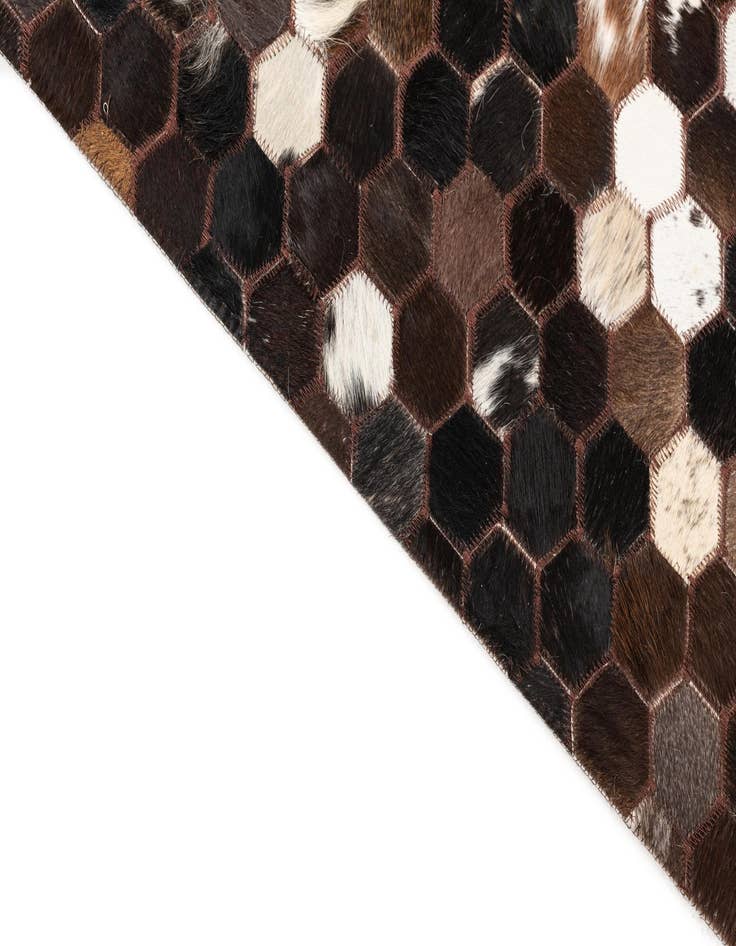 Detail image of  5' x 7' 9 Cowhide Leather Rug