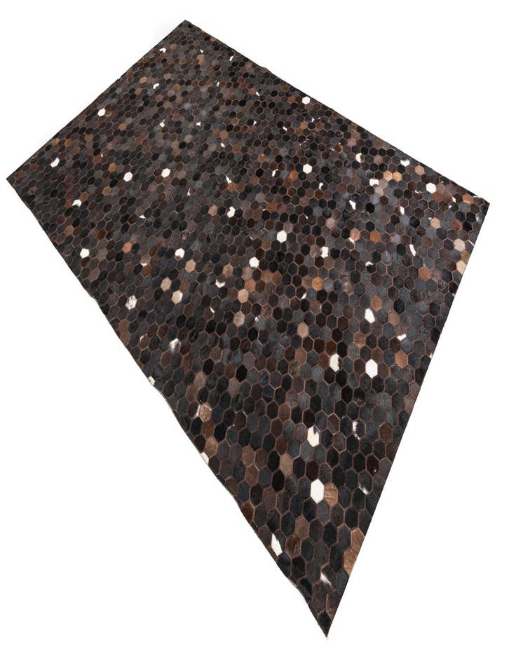 Detail image of  5' 1 x 8' Cowhide Leather Rug