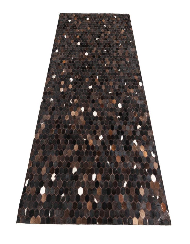 Detail image of  5' 1 x 8' Cowhide Leather Rug