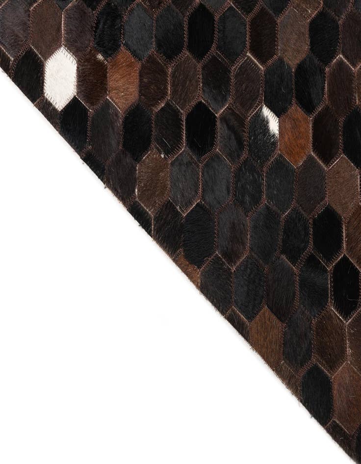 Detail image of  5' 1 x 8' Cowhide Leather Rug