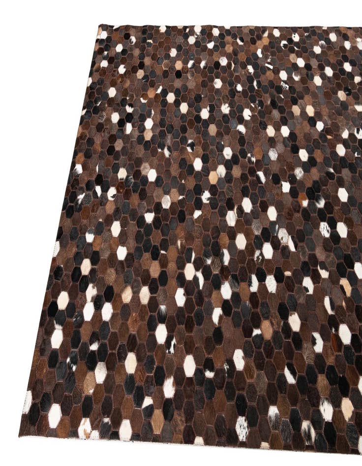 Detail image of  5' x 8' 1 Cowhide Leather Rug