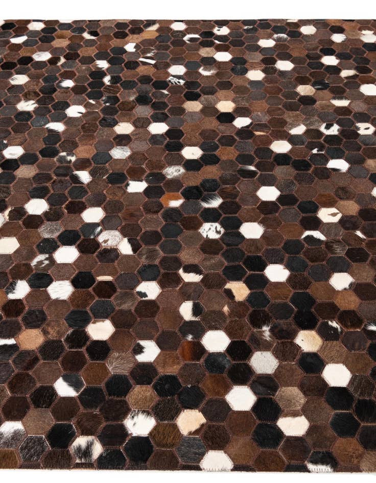 Detail image of  5' x 8' 1 Cowhide Leather Rug