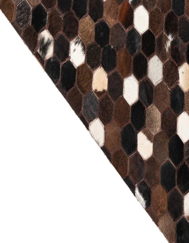 Detail image of  5' x 8' 1 Cowhide Leather Rug