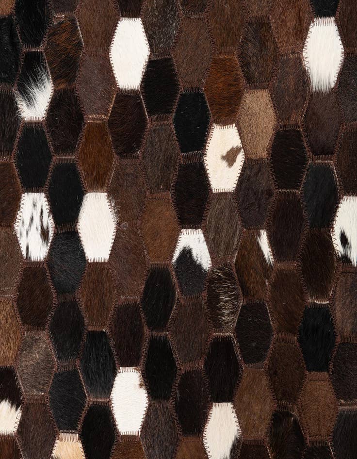 Detail image of  5' x 8' 1 Cowhide Leather Rug