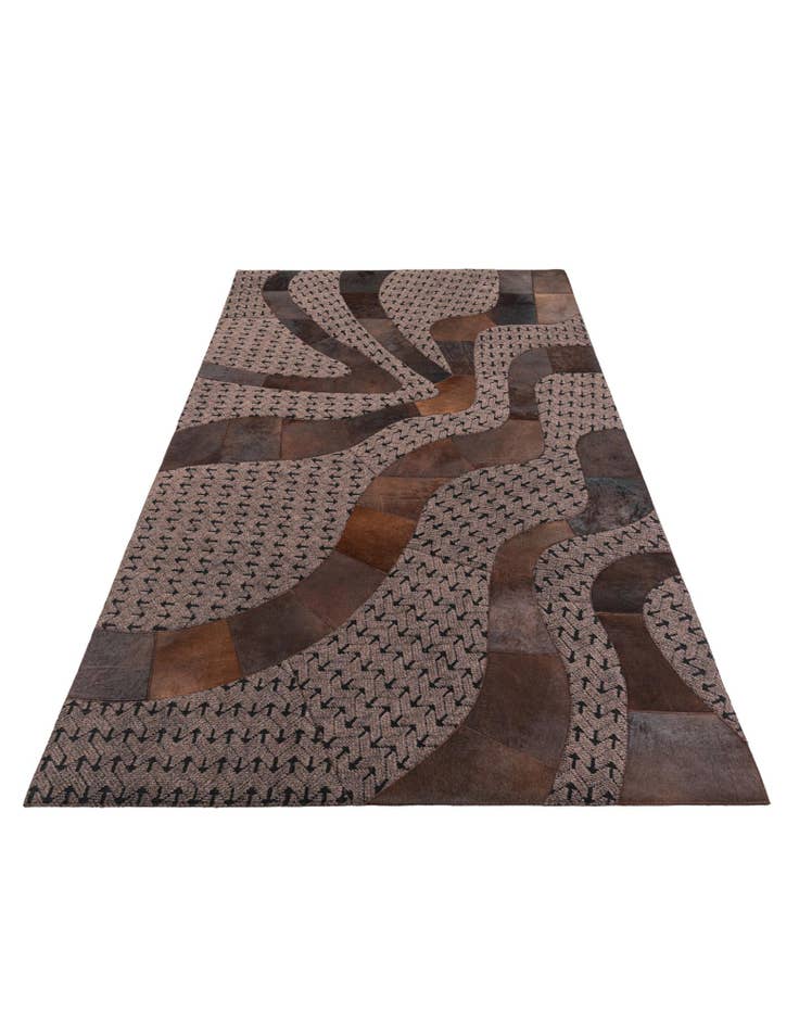 Detail image of  5' x 8' Cowhide Leather Rug