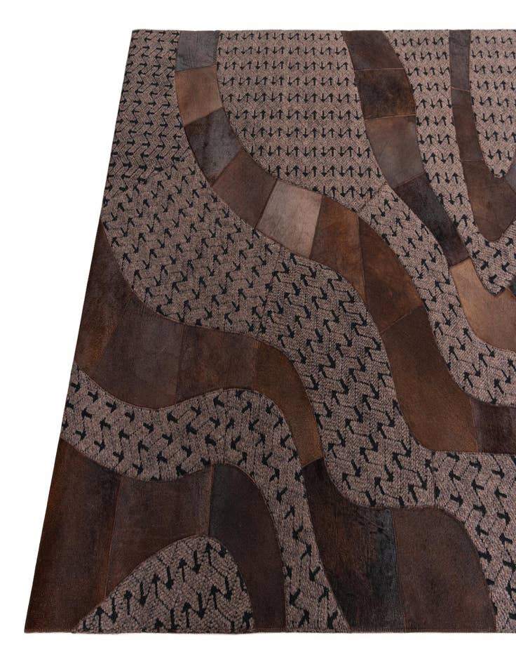Detail image of  5' x 8' Cowhide Leather Rug