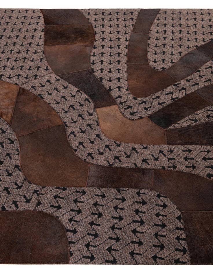 Detail image of  5' x 8' Cowhide Leather Rug