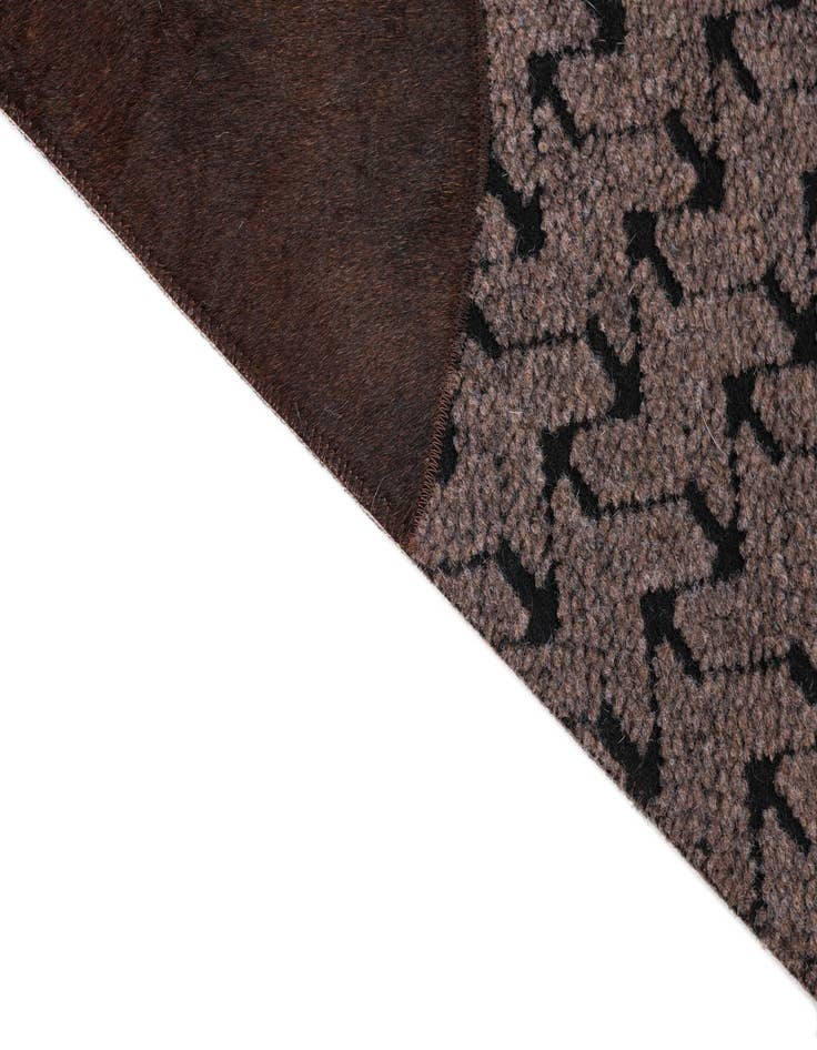 Detail image of  5' x 8' Cowhide Leather Rug