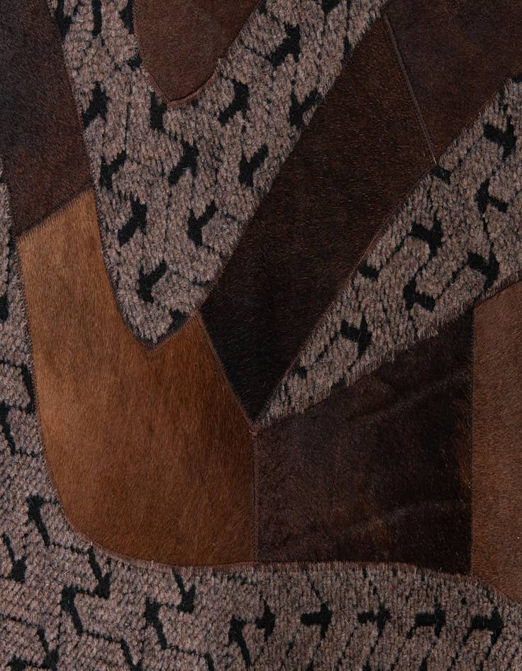 Detail image of  5' x 8' Cowhide Leather Rug