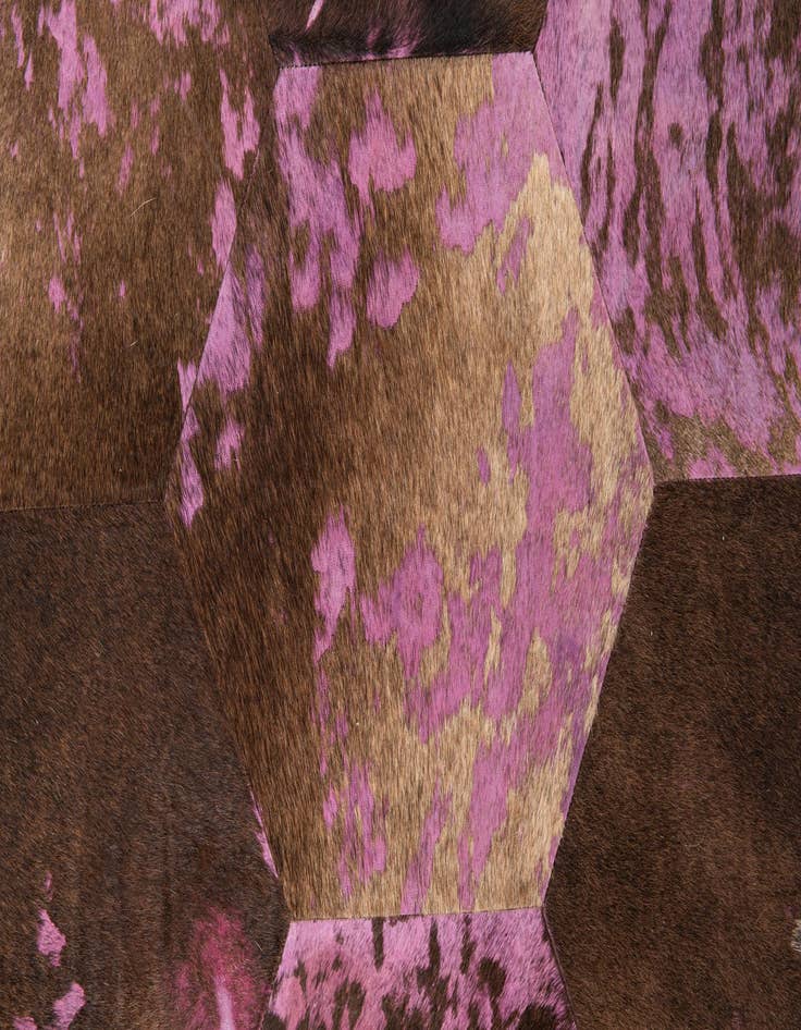 Detail image of  3' 8 x 5' 3 Cowhide Leather Rug