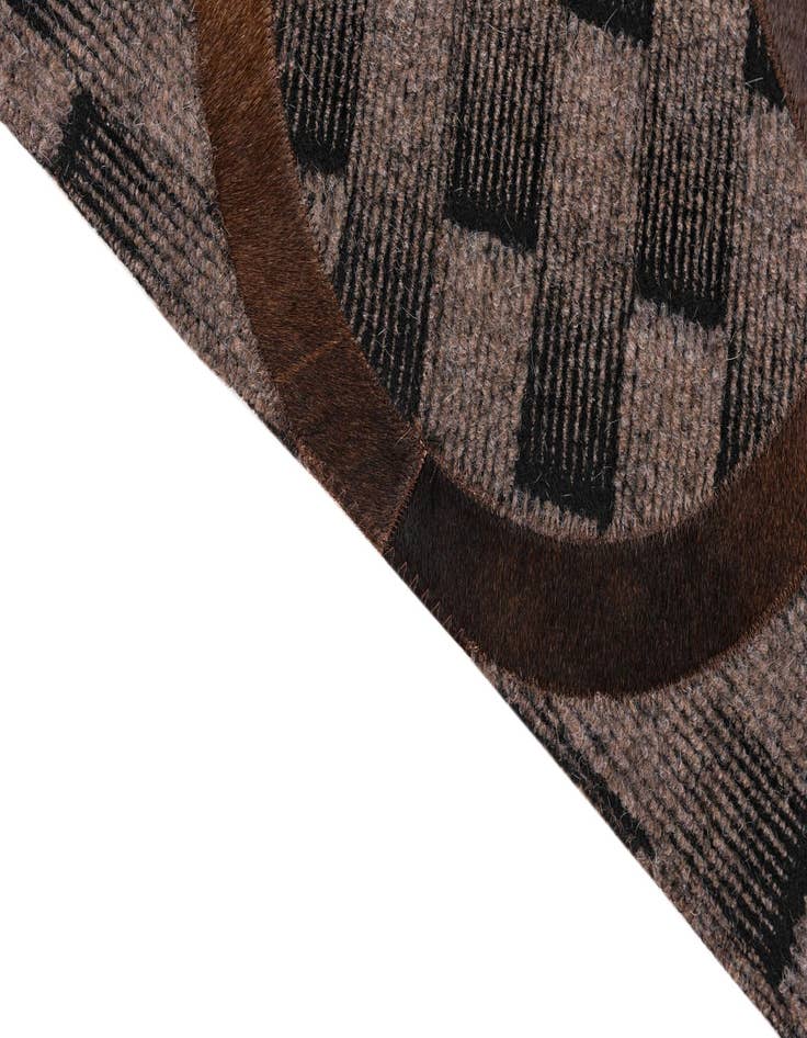 Detail image of  5' x 8' Cowhide Leather Rug