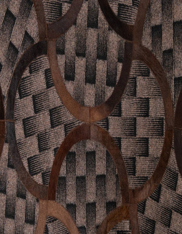 Detail image of  5' x 8' Cowhide Leather Rug