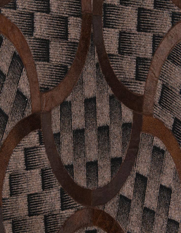 Detail image of  5' x 8' Cowhide Leather Rug