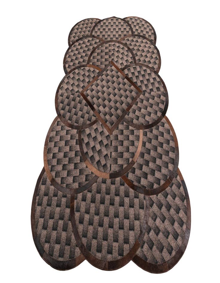 Detail image of  5' x 8' Cowhide Leather Rug