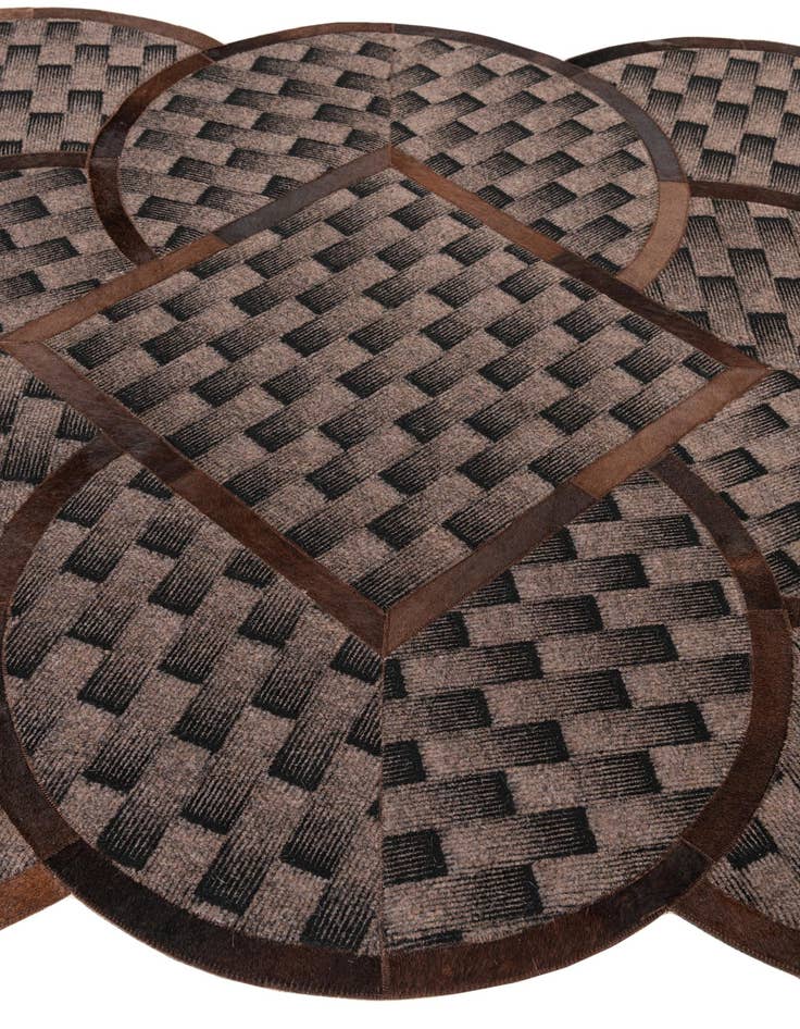 Detail image of  5' x 8' Cowhide Leather Rug