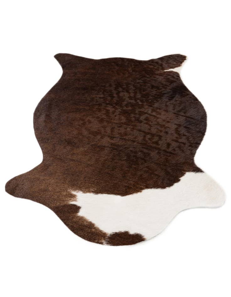 Detail image of  1' 8 x 2' 7 Cowhide Leather Rug