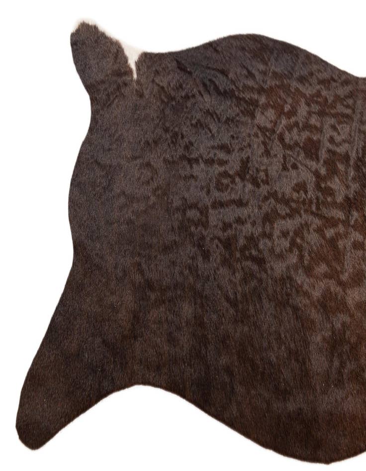 Detail image of  1' 8 x 2' 7 Cowhide Leather Rug